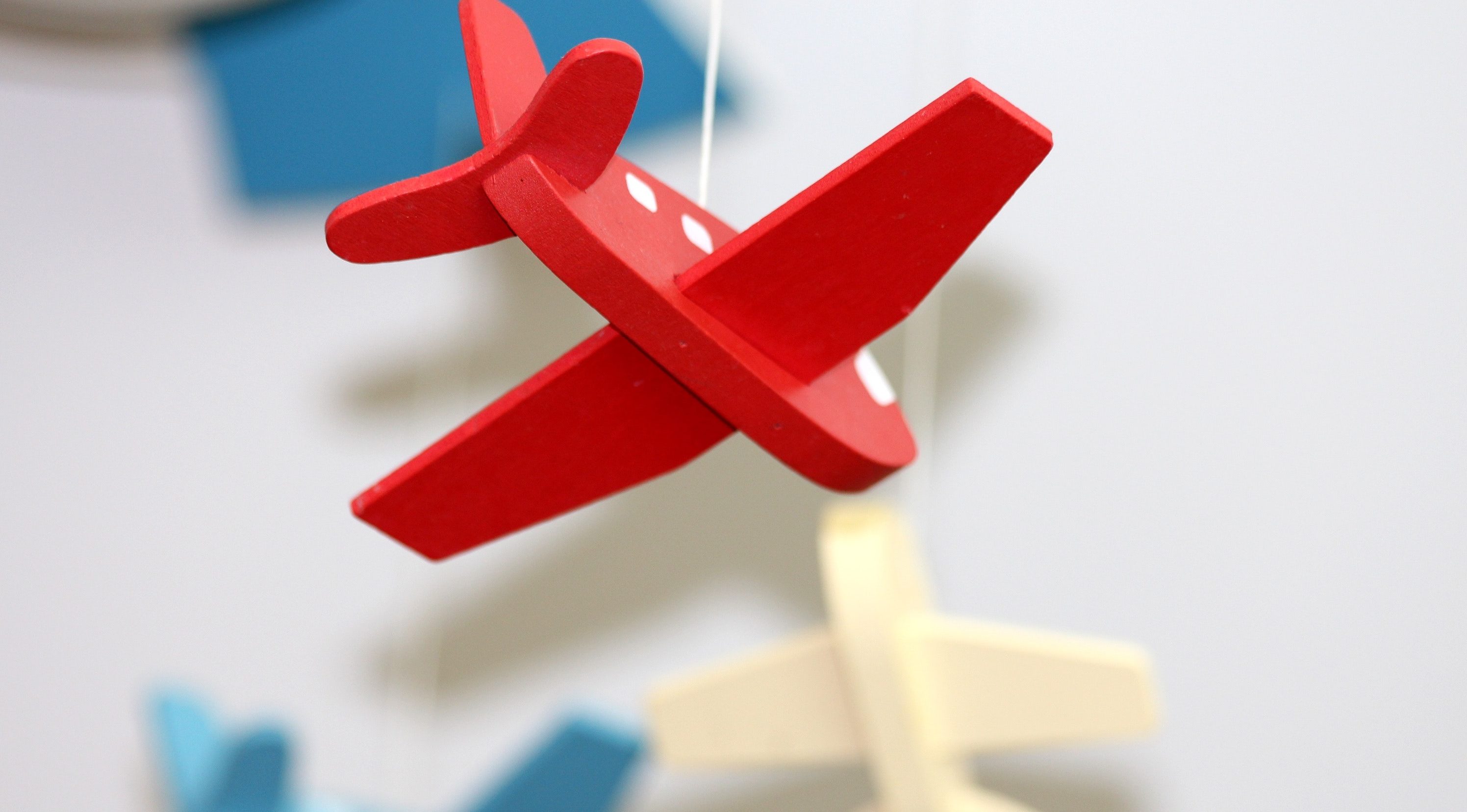 wooden zero waste toy airplane