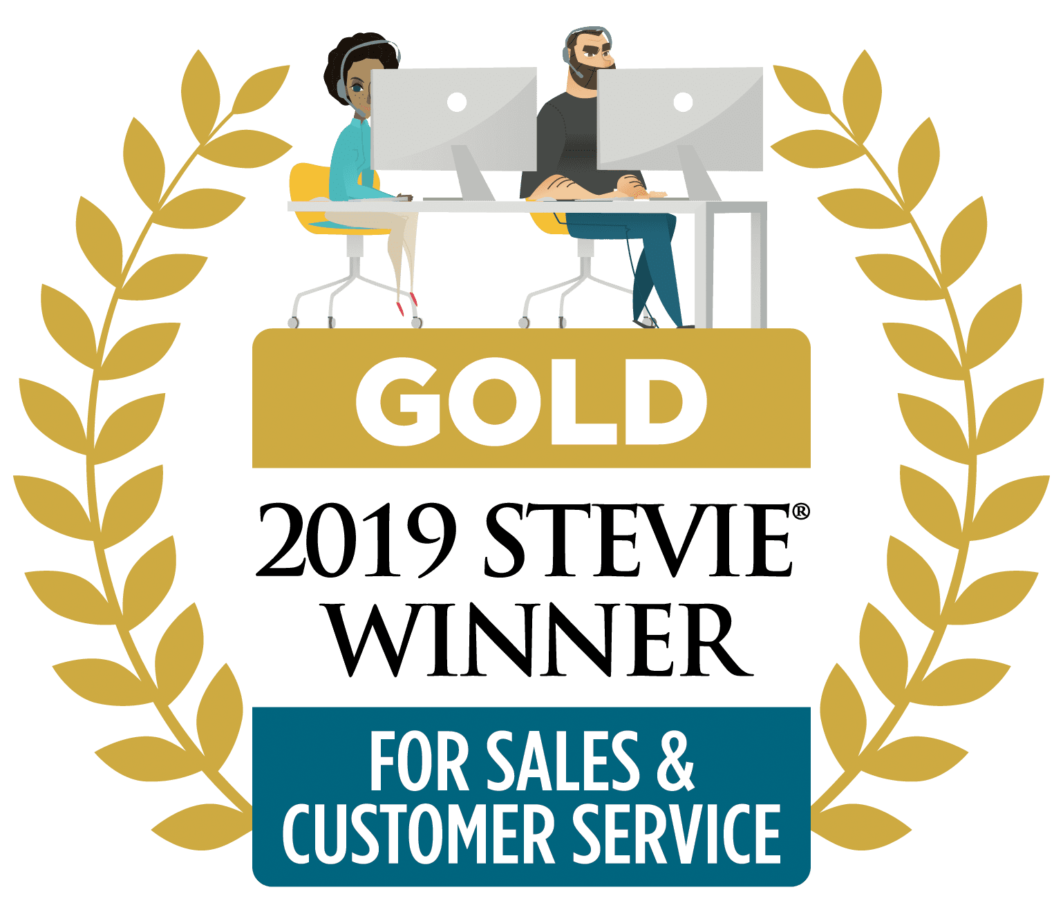 Gold 2019 Stevie Winner For Sales & Customer Service